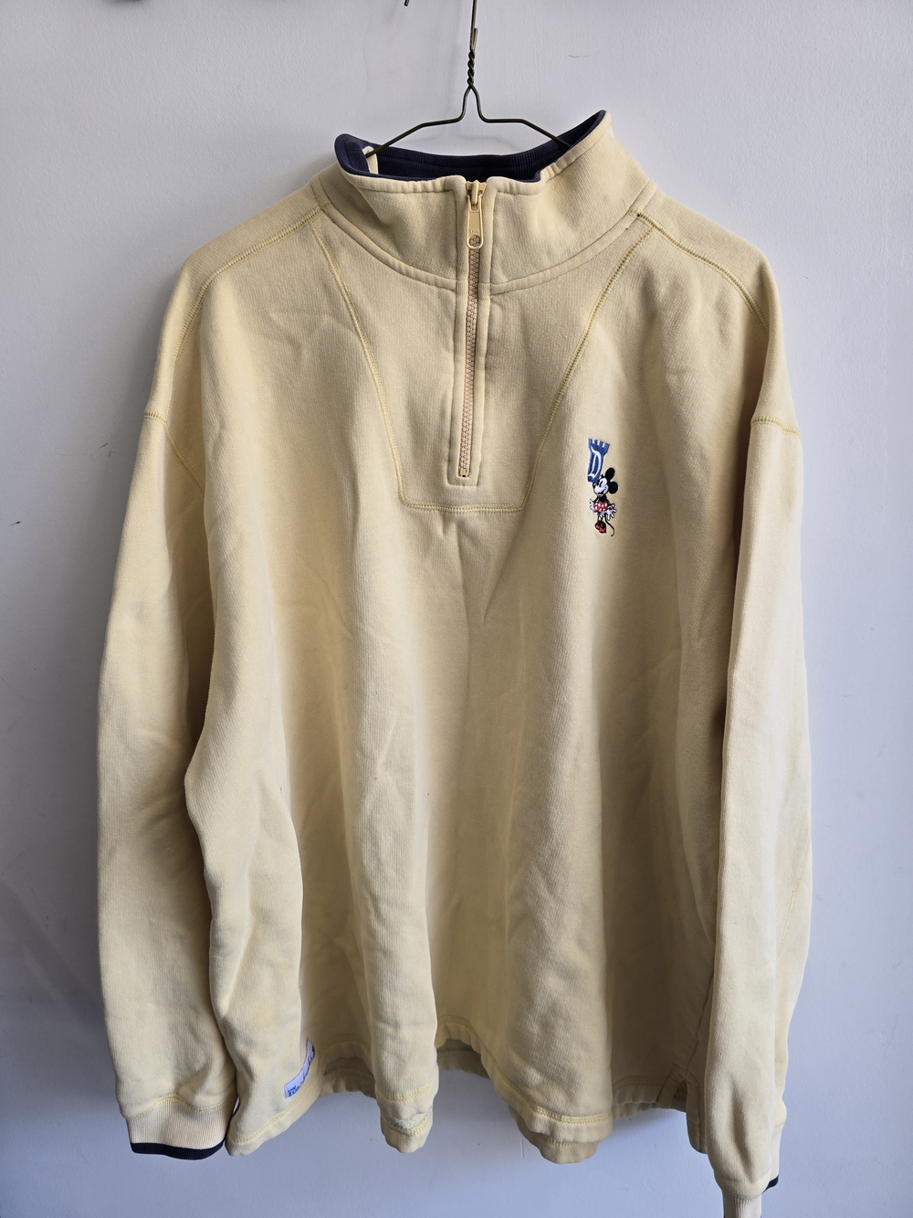 VTG Disney Resort  1/4 Zip Up Minnie Mouse Pullover Size Adult XXLarge